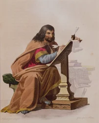 Einhard (ca. 770-840) graviert von Allais, ca. 1830